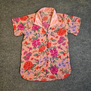 Victorias Secret Nightgown Womens Small Pink Floral Button Gold Label Vintage - Picture 1 of 10