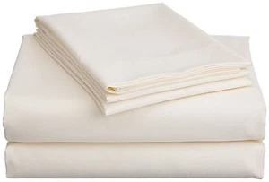 Divatex Home Fashions Twin Sheets Set IVORY Luxury Microfiber - Bild 1 von 2
