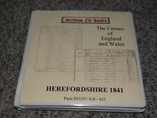 Archive CD Books: The Census of England and Wales HEREFORDSHIRE 1841 (8 CD-Rom)