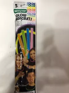 Glow Bracelets Set Of 5 Green 7.87 Inch - Picture 1 of 8