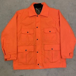 Vintage Winchester Jacket Men's Medium Orange Camo Lined Outdoors Hunting - Picture 1 of 8