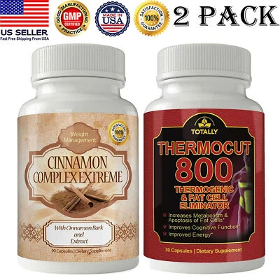 Cinnamon Bark Weight Loss Thermocut Thermogenic Fat Burner Dietary Supplements - Image 1 of 4