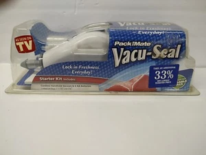 Pack Mate Vacu-Seal Starter Kit Vacuum 6 AA Batteries 3 Bags Lock in Freshness - Picture 1 of 6