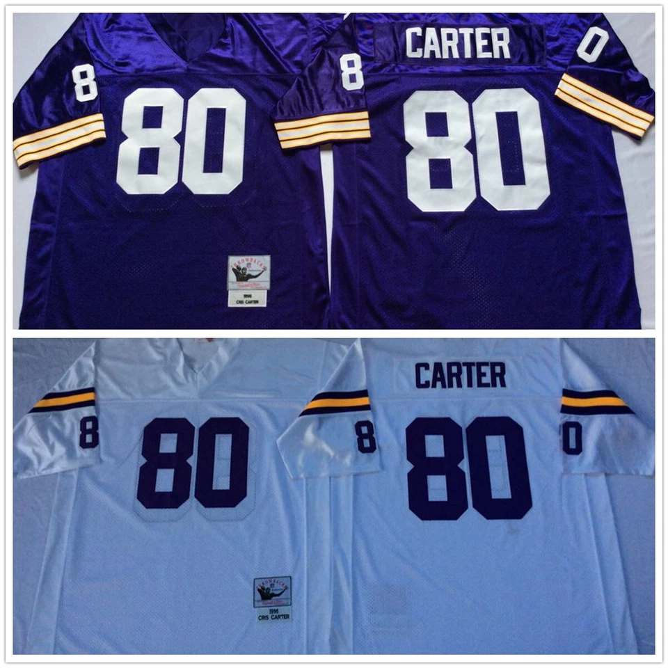 Jersey cosido retro vintage Cris Carter #80 Vikings Foto 1 de 1