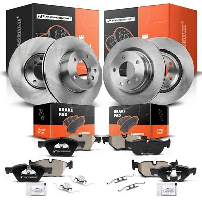 Front and Rear Disc Brake Rotor & Ceramic Brake Pads for BMW 325i E90 2006 328i - Image 1 of 4