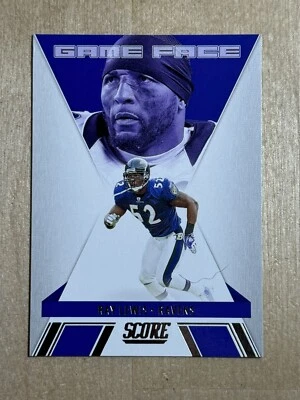 RARE L@@K Baltimore Ravens Ray Lewis Panini Score GAME FACE SP #GF6 - Image 1 of 2