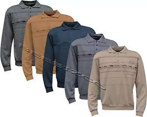 Nueva Sudadera Polo Top Calidad Para Hombre Mangas Largas M -3XL - Imagen 1 de 6