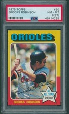 1975 TOPPS #50 BROOKS ROBINSON PSA 8 (ST) NM-MT
