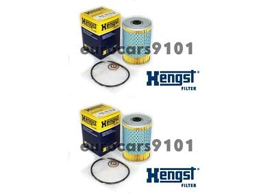 Juego de 2 filtros de aceite de motor Mercedes-Benz Hengst E121HD01 0001800609 Foto 1 de 2
