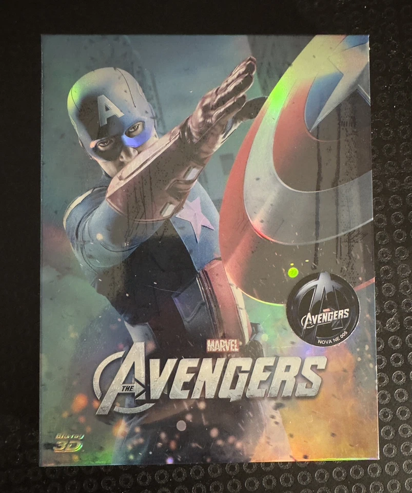 AVENGERS Steelbook - Novamedia Fullslip B Captain America (3D, Blu-ray) SEALED Foto 1 de 4