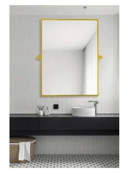 24" W x 32" H Transitional Rectangular Framed Mirror Elegant Lighting Everly - Image 1 of 3