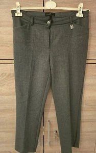 Eleg. gerade geschnittene, mittelgraue Da-Hose, A. Pauly, Gr. 21, innen angeraut - Bild 1 von 8