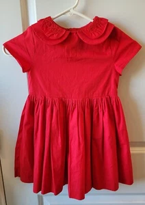 ADORABLE Girls Jacadi Paris SS Red Dress sz 5 - Picture 1 of 4