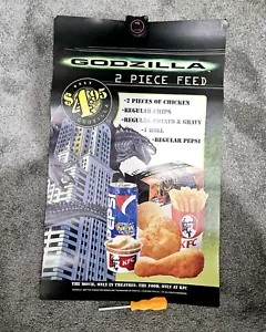 Godzilla KFC Poster 3 Piece Feed 1998 Advertising 40x65cm - Picture 1 of 5