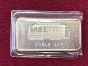 Vintage 1973 Patrick Mint - San Francisco "Cable Car" 1 oz .999 Fine Silver Bar - Picture 1 of 2