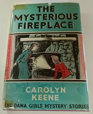 Dana Girls The Mysterious Fireplace by Nancy Drew author Keene early print hcdj - Image 1 of 4