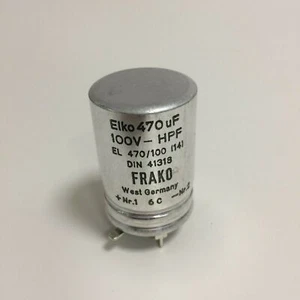 CONDENSATORI ELETTROLITICI ELKO 470UF 100V - HPF FRAKO EL 470/100 (14) DIN 41318 - Imagen 1 de 4