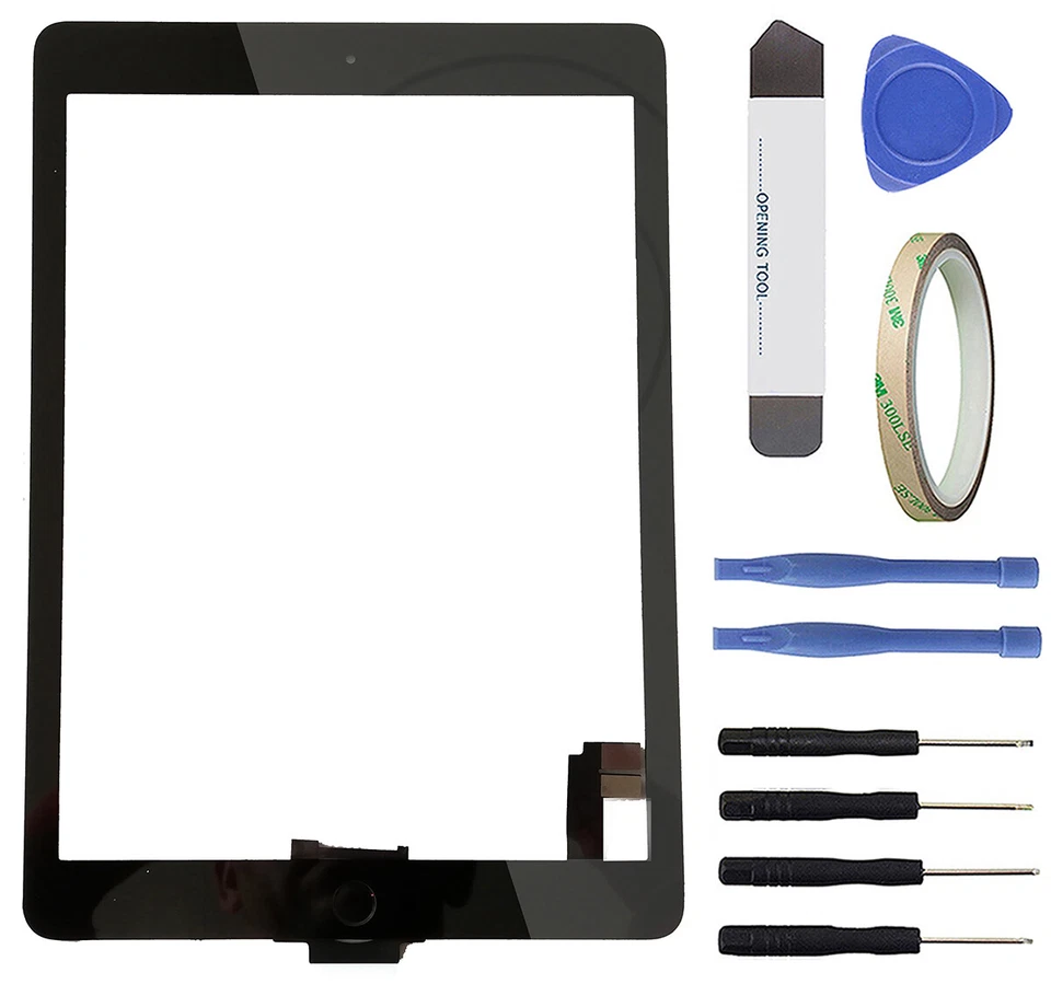 Touchscreen Glas Display Scheibe f Apple iPad Air 2 A1566 A1567 Digitizer blk