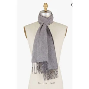 Raffi 100 % Kaschmir extra langer Fransenschal neu ohne Etikett 64 Fuß x 12 Fuß - Bild 1 von 2