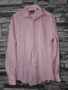 Lauren Ralph Lauren Hombre Rosa Gingham Regular Fit Talla L 16 34/35 - Imagen 1 de 9
