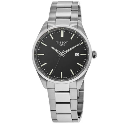 Nuevo reloj para hombre Tissot PR 100 cuarzo esfera negra acero inoxidable T150.410.11.051.00 Foto 1 de 4