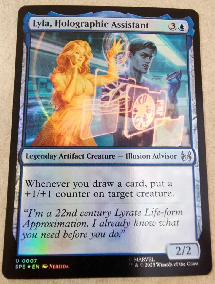 Lyla, Holographic Assistant - #67 Foil Marvel's Spider-Man: Eternal-Legal - Mtg - Image 1 of 1