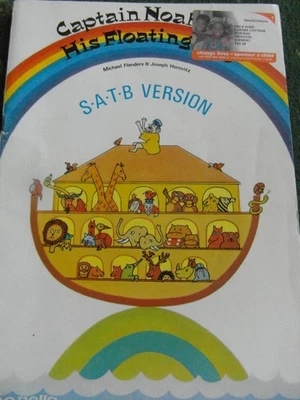 Sheet music 'Captain Noah and his Floating Zoo' 1973 cantata 69pp piano,vocal. - Image 1 of 4