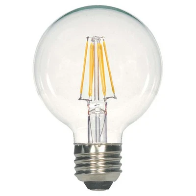 Satco 5.5w G25 LED Filament 500lm 2700k Warm White E26 Base Dimmable Bulb - Image 1 of 2