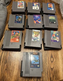 Lote de juegos Nintendo NES Tetris Bayou Superman Donkey Kong Mermaid Kickle Startup