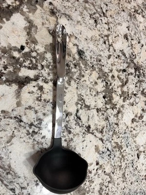 All-Clad Stainless Steel 12-Inch Non-Stick Ladle, Large, 6-Ounce New W Scratches - Image 1 of 4