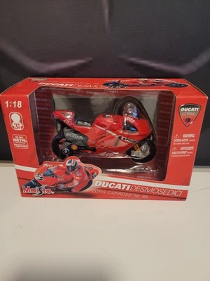 Maisto 1:18 Ducati Corse Ducati Desmosedici Loris Capirossi #65 Diecast Foto 1 de 4