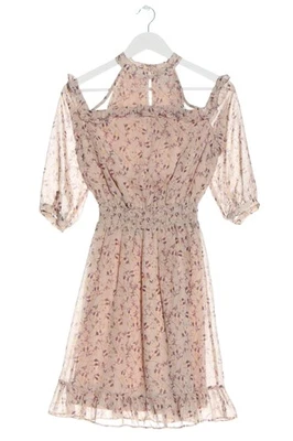 VILA Vestido de chifón Mujeres Vestido Talla EU 34 rosa elegante - Imagen 1 de 4