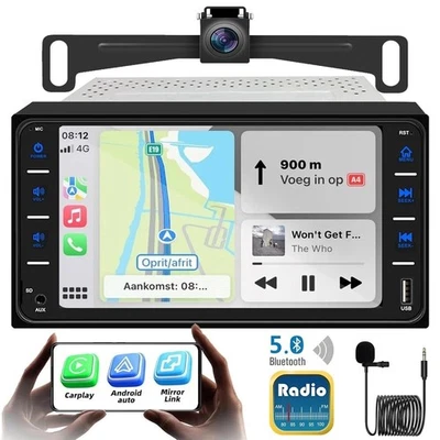 7" Stereo Bluetooth Radio Car Apple/Android Carplay GPS USB For Scion 2003–2016 - Image 1 of 4