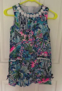 Girls Lilly Pultizer Dress Size 10 Castle Carriage Shift Dress - Picture 1 of 1