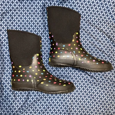 Botas para mujer talla 6 Western Chief de goma a lunares excelente estado usadas dos veces Foto 1 de 4