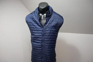 Nat Nast Insulated Puffer Vest Blue Quilted Full Zip Mens Size XL - Picture 1 of 11