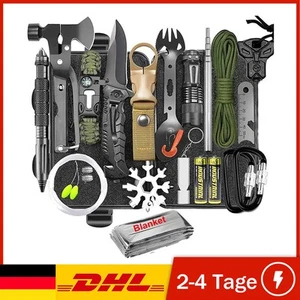 Survival Tools Kit 30 in 1 Taktisch Camping Notfall Outdoor EDC Ausrüstung - Bild 1 von 18