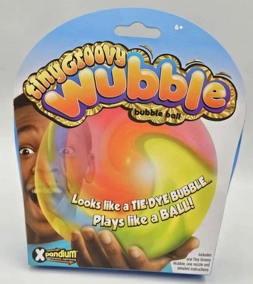 New Tiny Groovy Wubble Bubble Ball Looks Like Tie-Dye Plays Like a Ball - Image 1 of 2