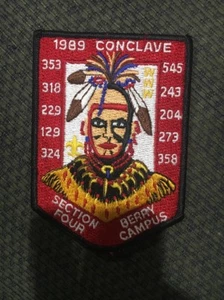 Mint 1989 OA Conclave Patch Section 4 Berry Campus - Picture 1 of 1