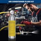 Air Conditioner System Flush Canister Kit with Pressure Gauge AC Flush Kit 