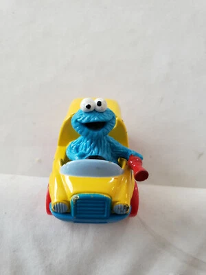 Carro de plástico fundido Sesame Street SCHOOL BUS Tyco Matchbox 1996 COOKIE MONSTER - Imagem 1 de 4