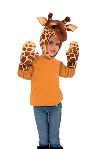 Child Giraffe Hood & Mitt Set - Picture 1 of 1