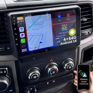 4+64G For 2014-18 Dodge Ram 1500 2500 3500 Android Carplay Car Stereo Radio GPS - Picture 1 of 13