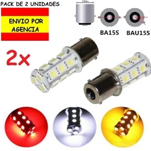 2x Bombilla Led S25 BA15S P21W 1156 BAU15S PY21W 7507 18 SMD Bayoneta 1156PY 2u. - Imagen 1 de 6
