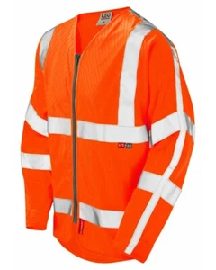 Leo Huish high-visibility flame-retardant anti-static long sleeve zip waistcoat - Bild 1 von 1