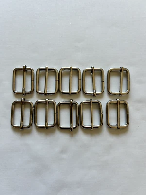 25mm Metal Tri Glide Slider Heavy Duty Webbing Straps Bags Dog Collar x 10 - Image 1 of 4