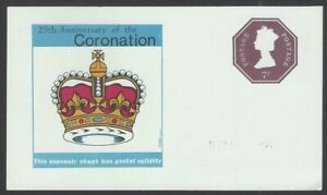 GB Great Britain QEII 25th Anniv of the Coronation 7p octagon MS