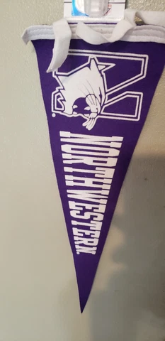 NORTHWESTERN WILDCATS  WOOL RETRO VINTAGE NCAA PENNANT 6/4/23 Cover