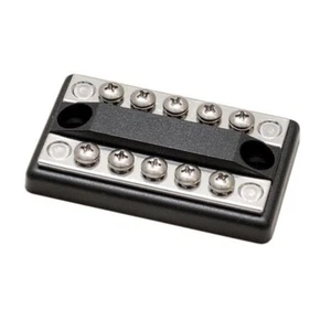 Boat Screw Terminal Block | 10 Position 3 x 1 7/8 Inch Black Marine - Picture 1 of 2