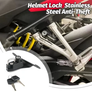 Motorycle Helmet Lock Stainless Steel Anti-Theft w/ keys For BMW R1300GS 2023+ - Picture 1 of 8